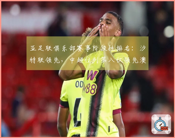 亚足联俱乐部赛事阶段性排名：沙特联领先，中超位列第八仅领先澳超2.8分