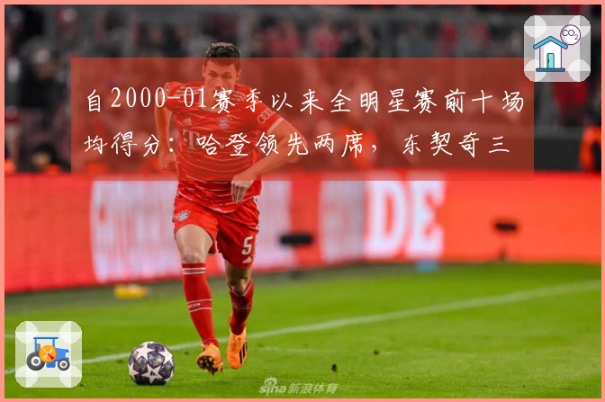 自2000-01赛季以来全明星赛前十场均得分：哈登领先两席，东契奇三次上榜